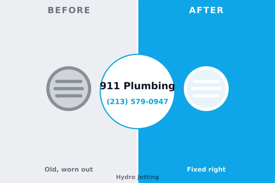 Before and after: plumbing repair Tuscumbia, AL